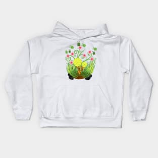 Flowers nature design Kids Hoodie